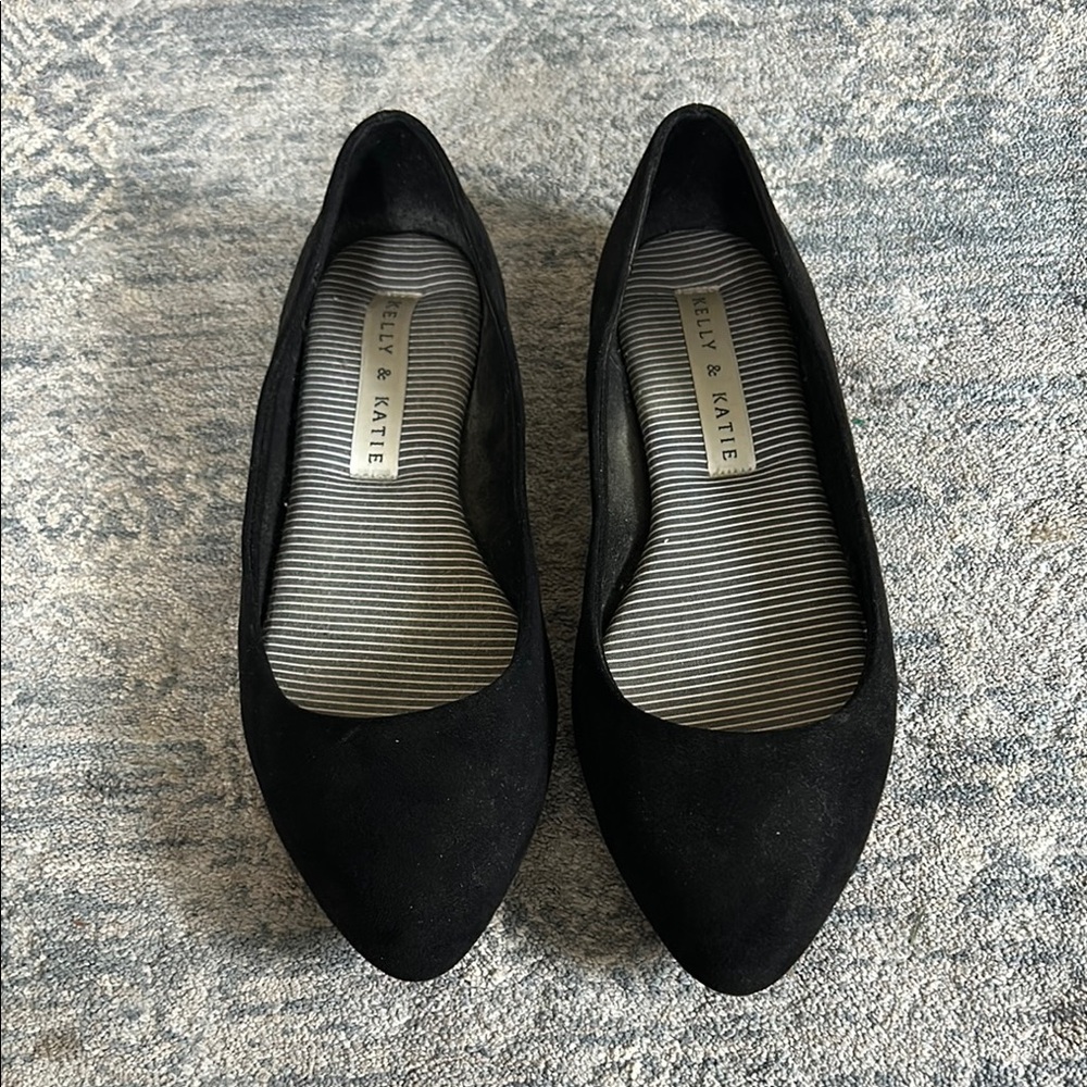 Kelly & Katie Black Flats
